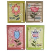Wholesale - 4 Asst Floral Art, UPC: 841360163383